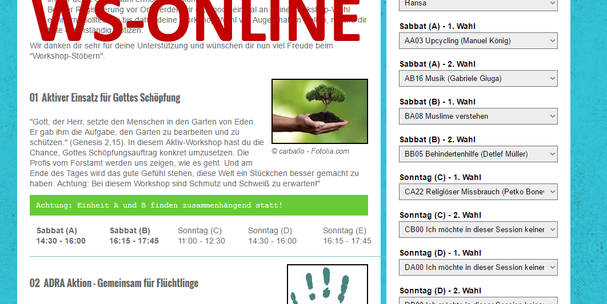 E1NS: WS-Anmeldung online!